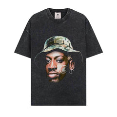 BIG FACE T shirts Pure Cotton High-Street Fashion