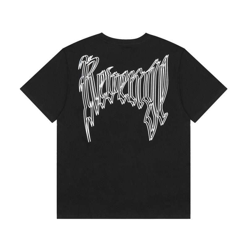 Revenge T Shirts High-quality streetwear with trendy Painted decoration