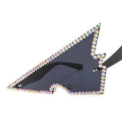 Trendy punk glasses retro uv protection