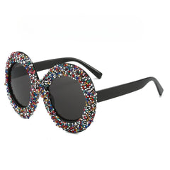 Trendy punk glasses oval