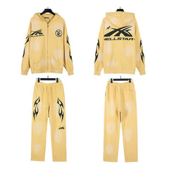 Hellstar Hoodie And Pants Two-Piece Set High-quality pure cotton high-street clothing