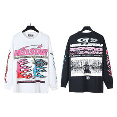 Hellstar Long Sleeve Shirts High-quality pure cotton high-street clothing