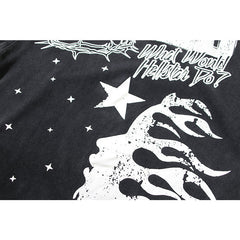Hellstar T Shirts Retro style high street trend High-quality pure cotton high-street clothing