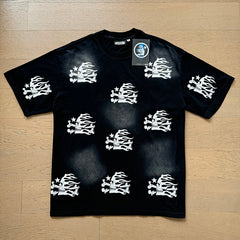 Hellstar T Shirts Washed Aging Process High-quality pure cotton high-street clothing