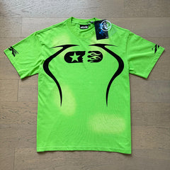 HellstarT Shirts Retro style high street trend High-quality pure cotton high-street clothing