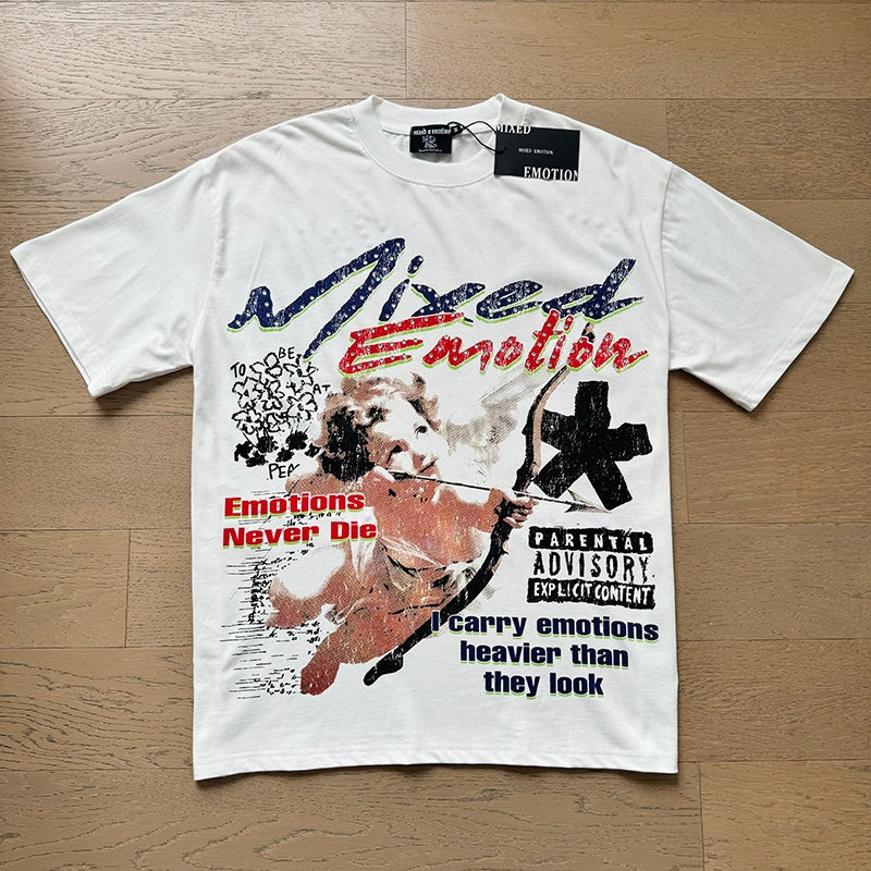 Mixed Emotion New Versatile Short-Sleeve T-Shirt