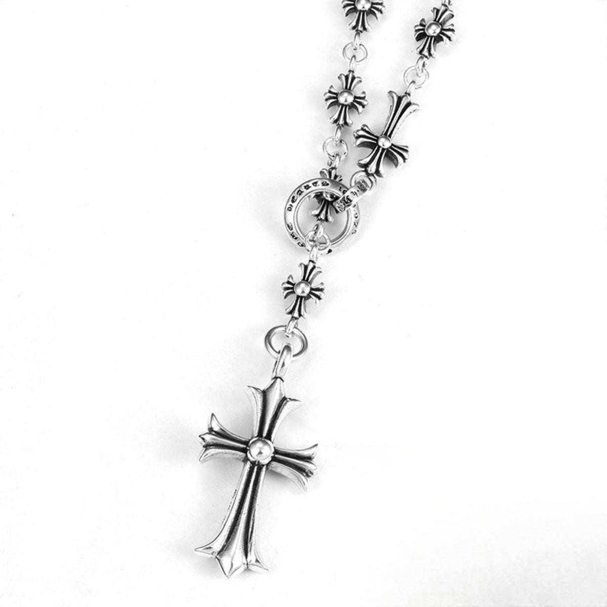 CHH Chrome heart Cross Necklace Cross Men's and Women's Same Necklace