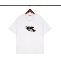 OFF WHITE T SHIRTS High-quality pure cotton high-street style