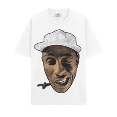 BIG FACE T shirts Pure Cotton High-Street Fashion