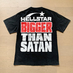 HellstarT Shirts Retro style high street trend High-quality pure cotton high-street clothing