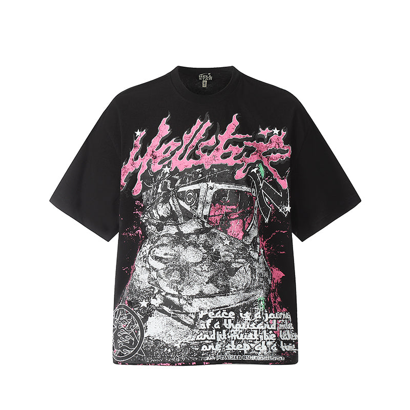 Hellstar T-shirt Direct Printing Pattern High-quality pure cotton high-street clothing