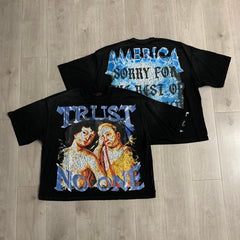 RARE PEACE T SHIRTS High-quality streetwear made from 260g pure cotton fabric.