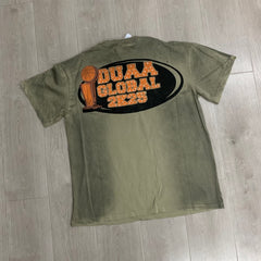 DUAA T shirts All Star SS Tee 2026ss European and American streetwear brand with rhinestone ripped details