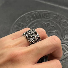 CHH Chrome heart Cross Ring Vintage Medieval