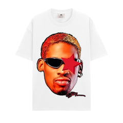 BIG FACE T shirts Pure Cotton High-Street Fashion