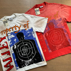 Valeforever Vale T Shirts Washed red with white letter print