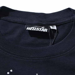 Hellstar T-Shirt Rhinestone High-quality pure cotton high-street clothing